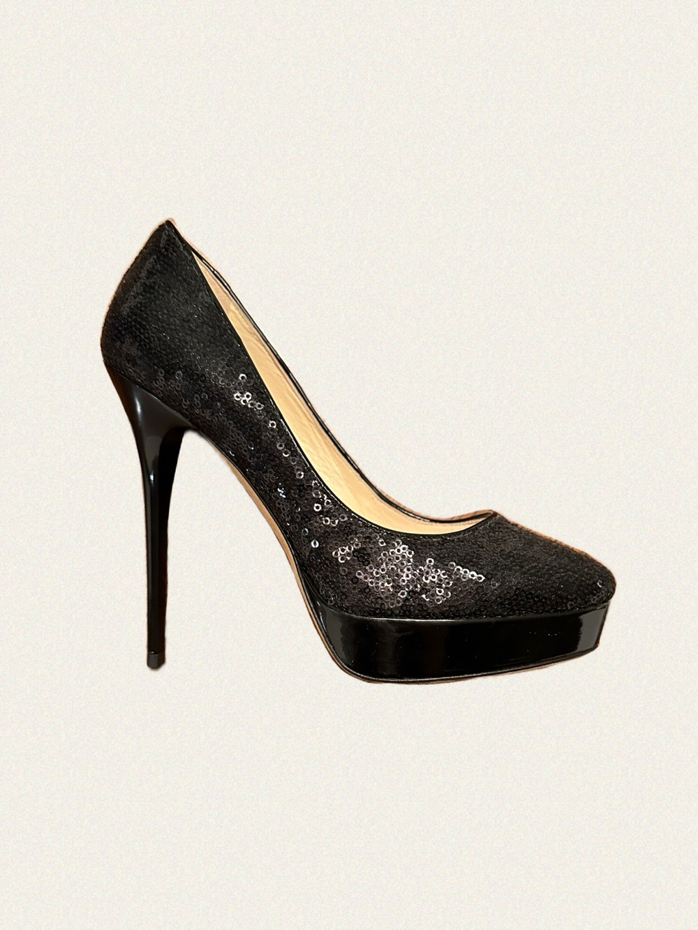 Jimmy Choo Cosmic Sequin Platform Pumps - Picture 5 of 11